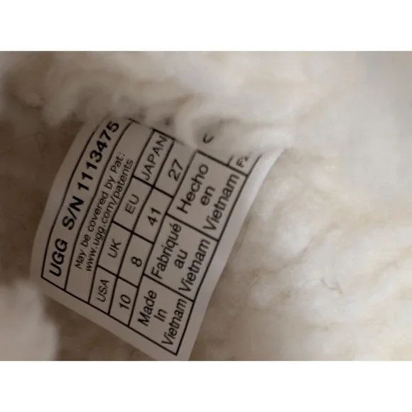 UGG Fluffita Slippers - Women's -White- Size 10 - Picture 2 of 13